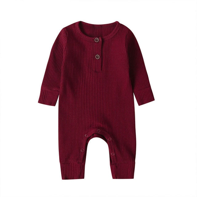 Long Sleeve Knitted Baby Romper