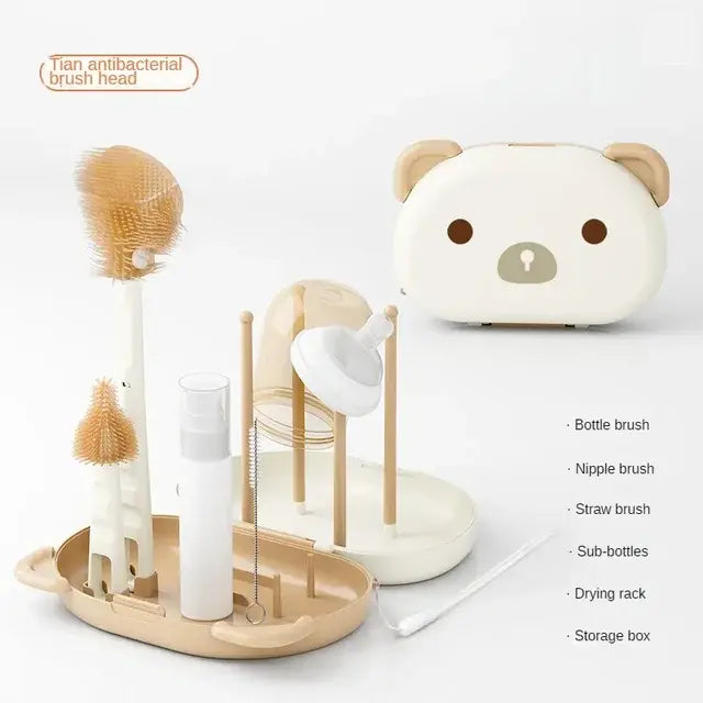 Baby Bottle Cleaner Brush Set Travel Kit