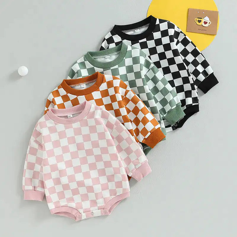 Checker Romper Onesie