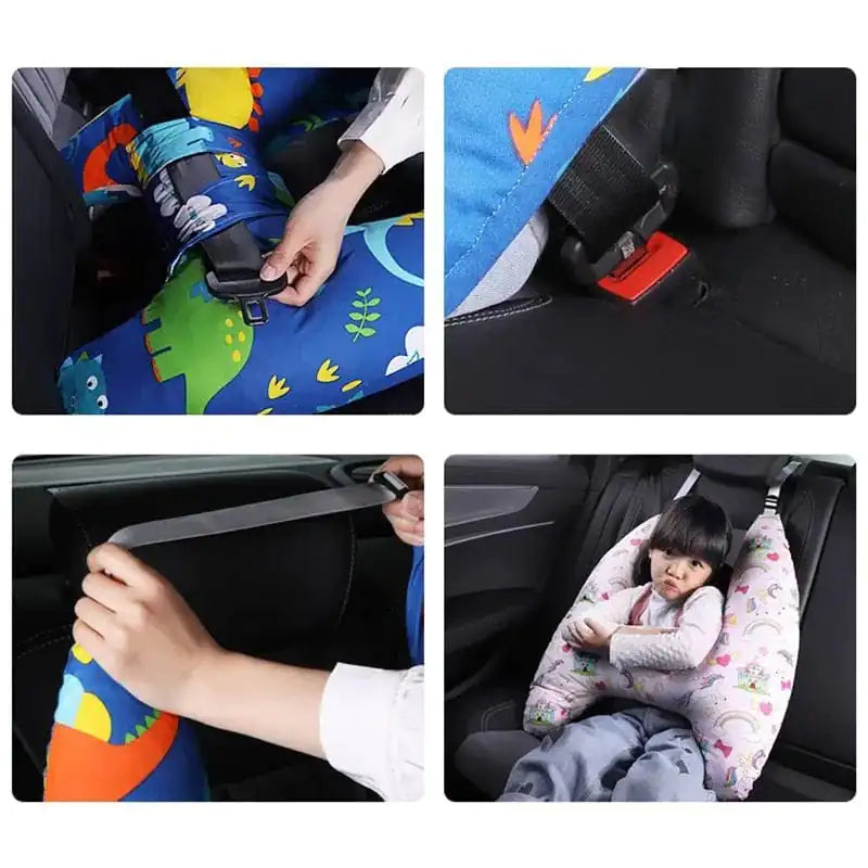 Kids Car Protection Seat Travel Pillow