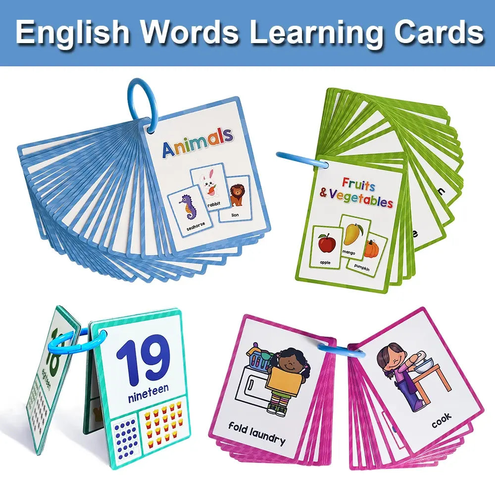 English Words Educational Flashcards