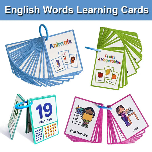 English Words Educational Flashcards