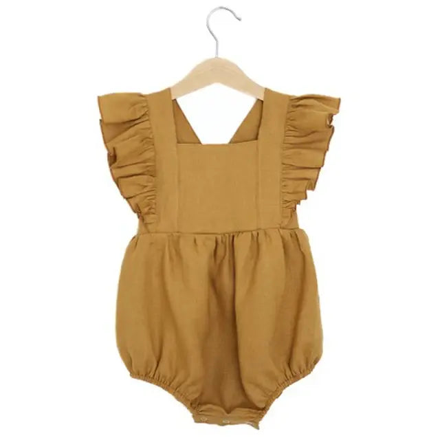 Vintage Linen Cotton Romper