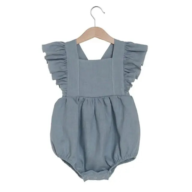 Vintage Linen Cotton Romper