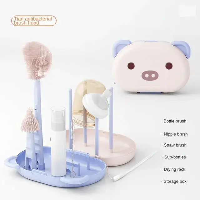 Baby Bottle Cleaner Brush Set Travel Kit