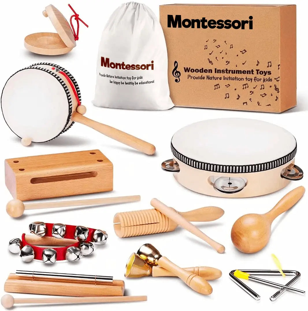 Wooden Music Instruments Set (10 Instruments)