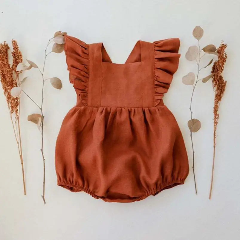 Vintage Linen Cotton Romper