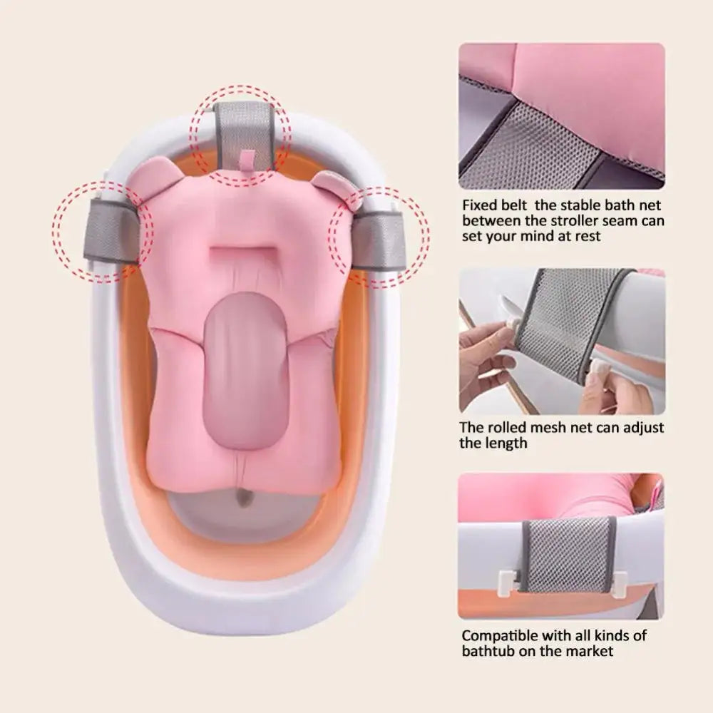 Portable Baby Bathtub Pad Support