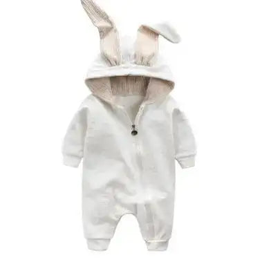 Rabbit Ear Hooded Baby Romper