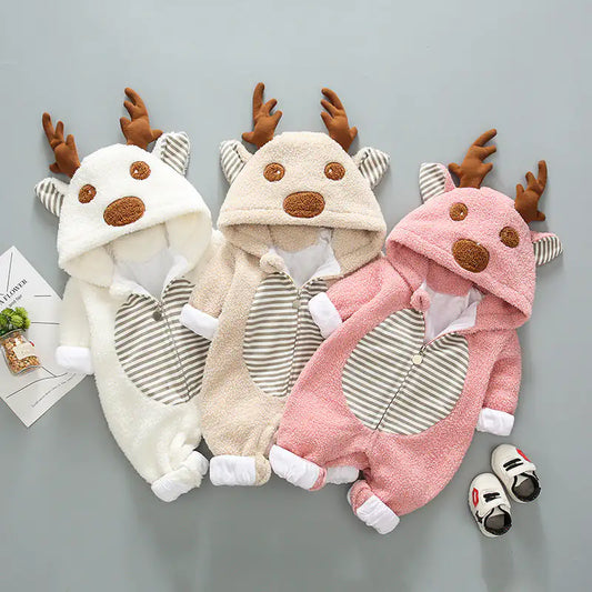 Elk Hoodie Romper