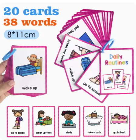 English Words Educational Flashcards