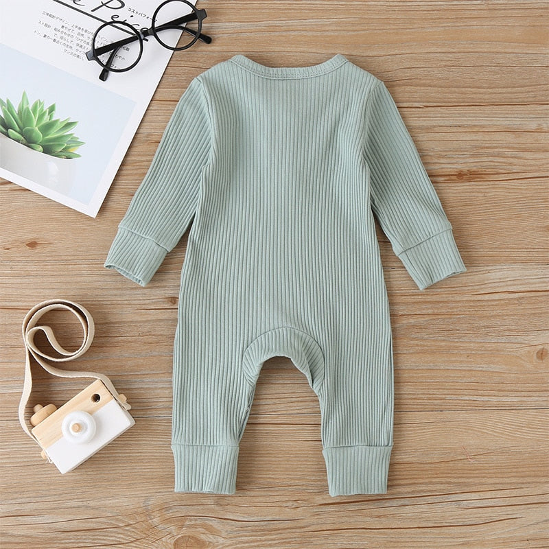 Long Sleeve Knitted Baby Romper