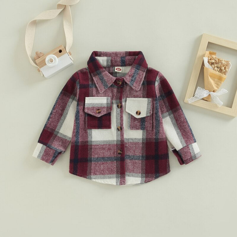 Plaid Patchwork Long Sleeve