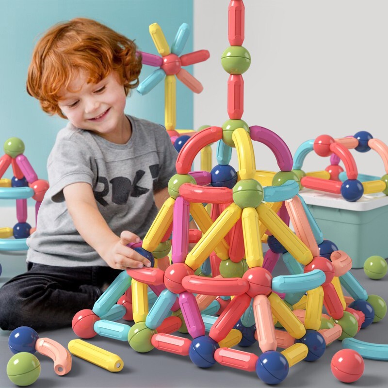 Pastel Magnetic Building Blocks