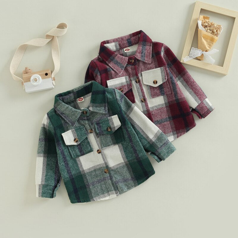 Plaid Patchwork Long Sleeve