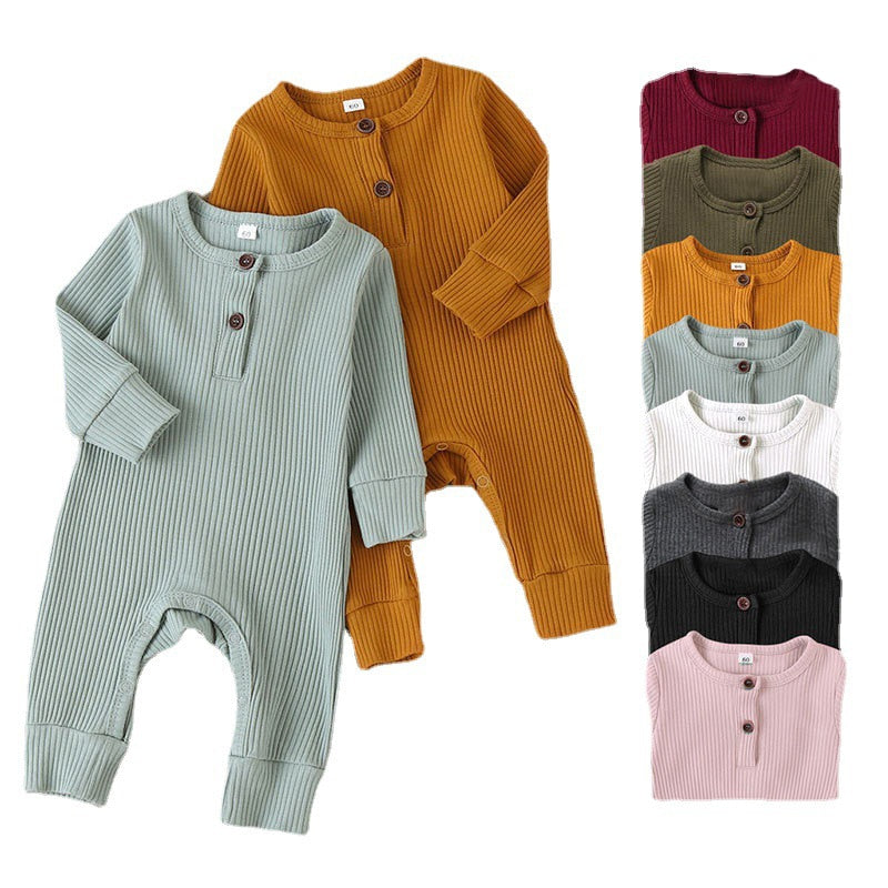 Long Sleeve Knitted Baby Romper