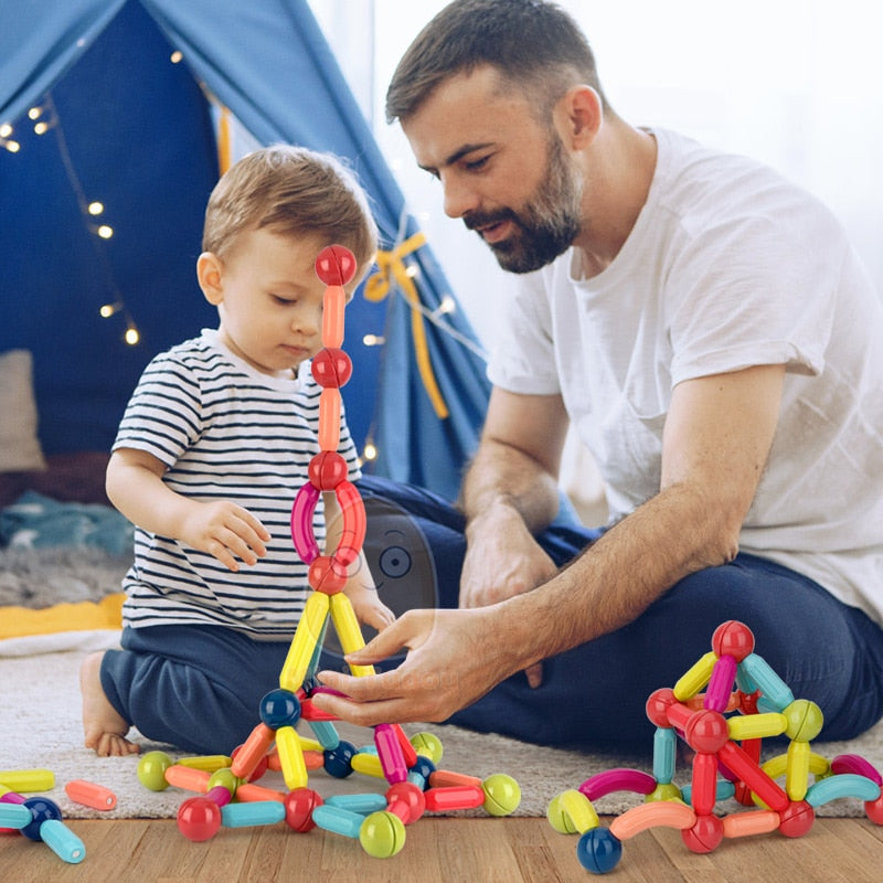 Pastel Magnetic Building Blocks