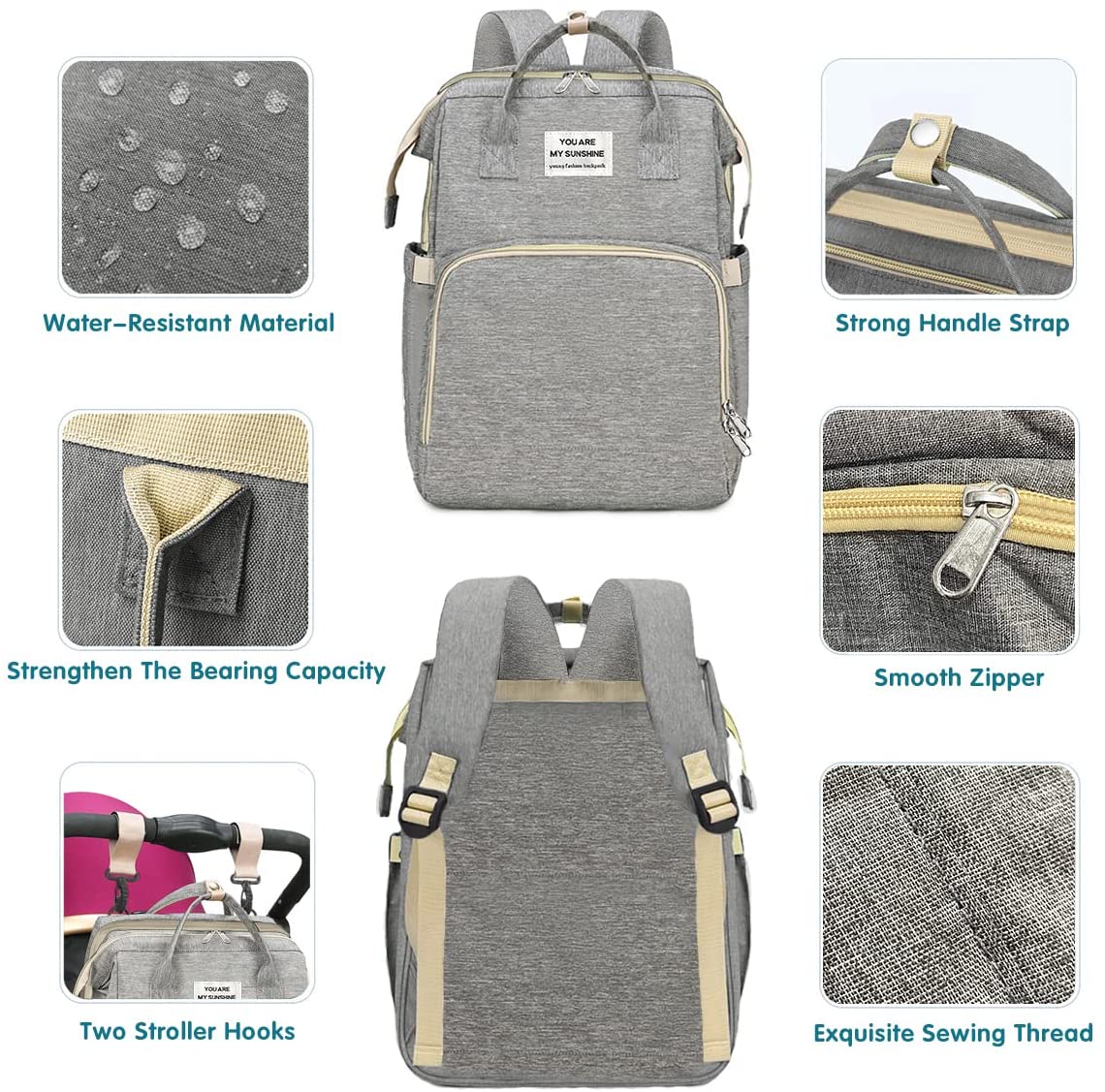 Portable Crib + Diaper Bag