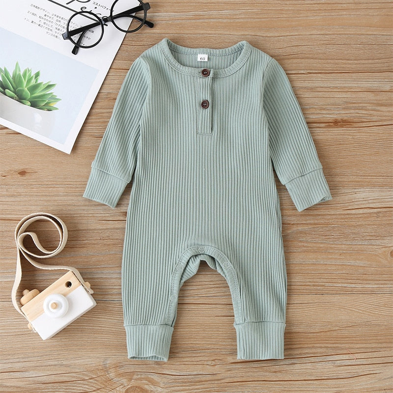 Long Sleeve Knitted Baby Romper